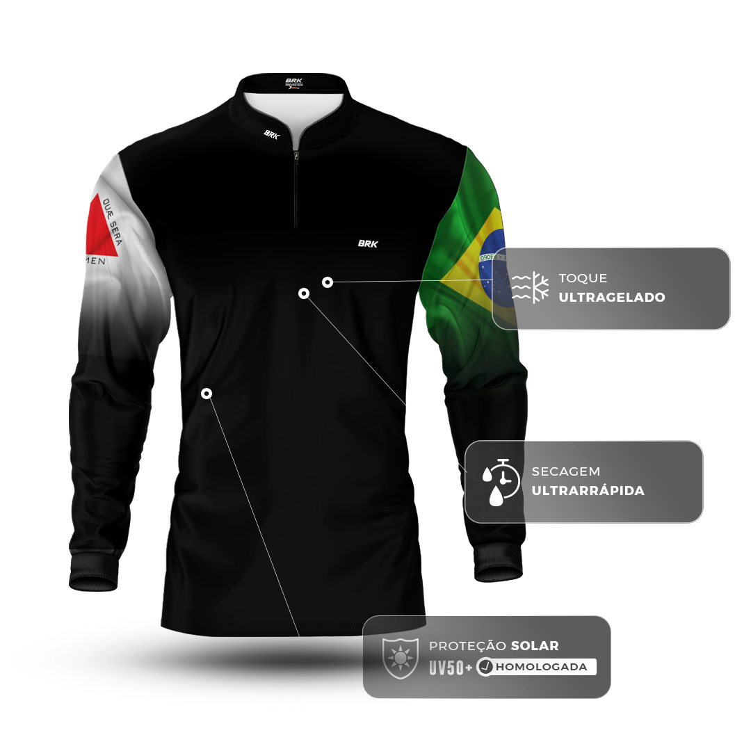 Camisa Brk Minas Gerais Brasil com Proteção Solar UV50+ - Brk Fishing