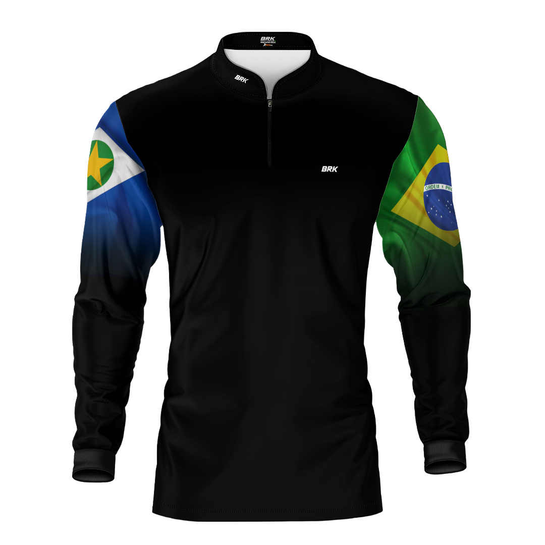 Camisa Brk Mato Grosso Brasil com Proteção Solar UV50+ - Brk Fishing