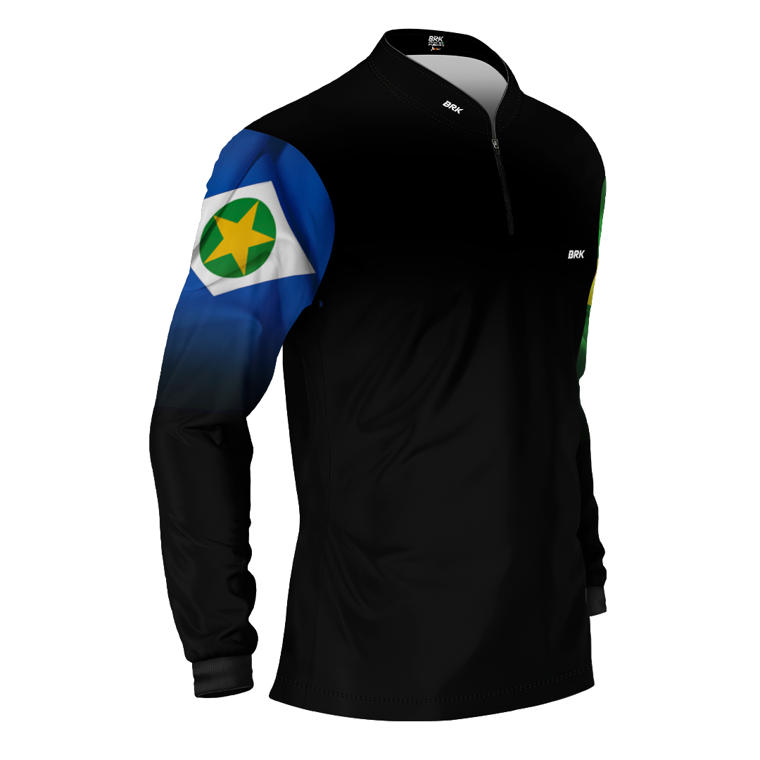 Camisa Brk Mato Grosso Brasil com Proteção Solar UV50+ - Brk Fishing