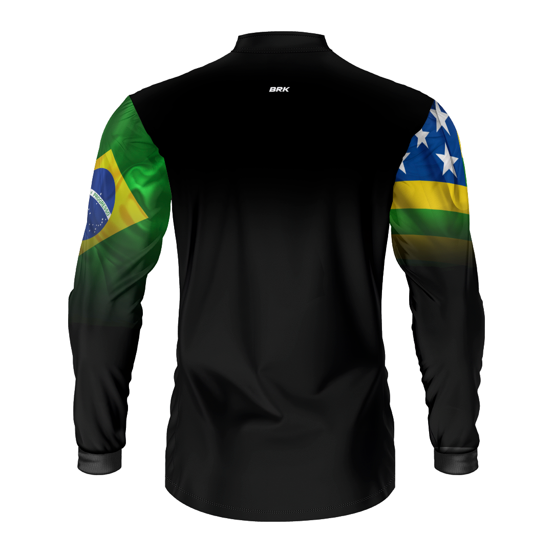 Camisa Brk Goiás Brasil com Proteção Solar UV50+ - Brk Fishing