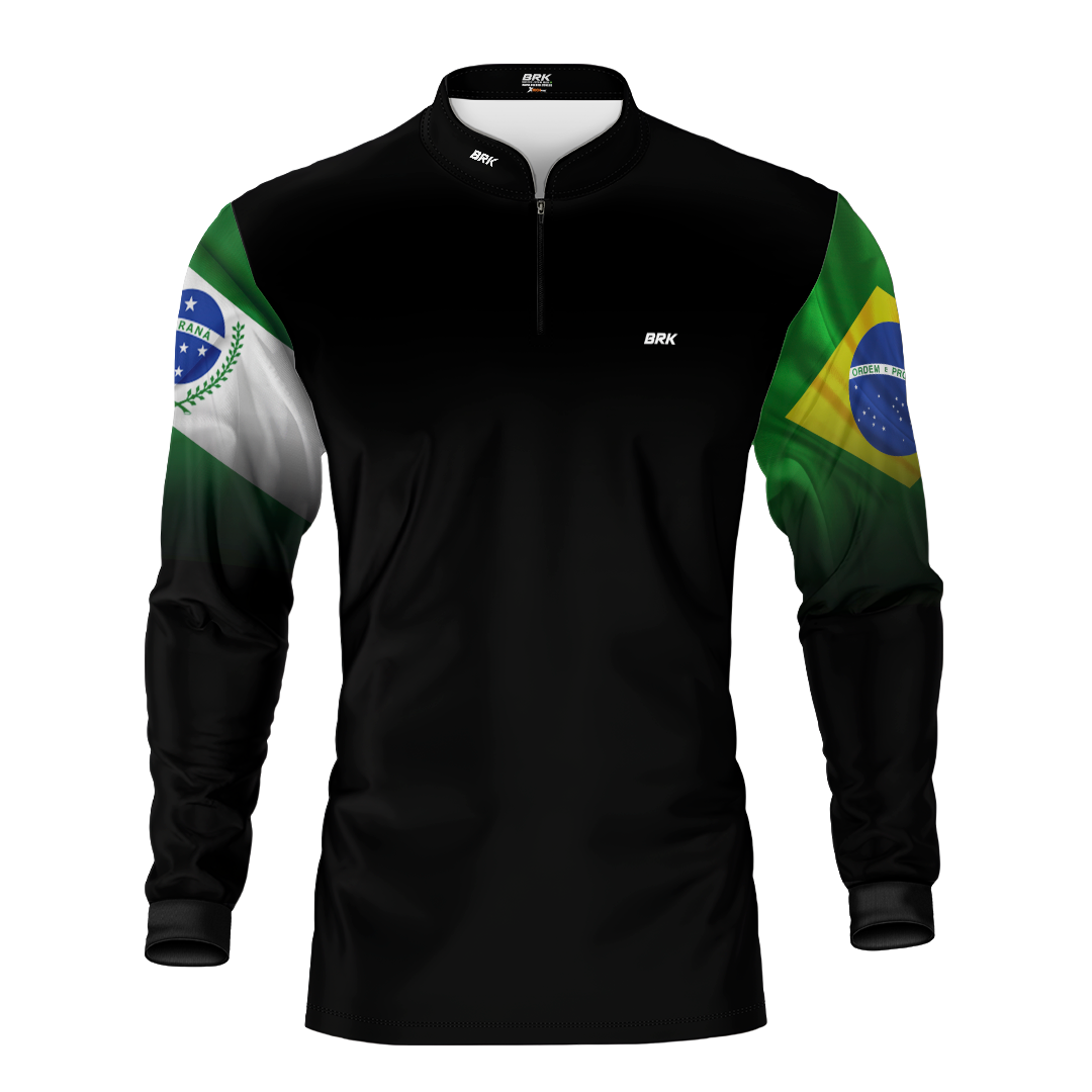 Camisa Brk Paraná Brasil com Proteção Solar UV50+ - Brk Fishing