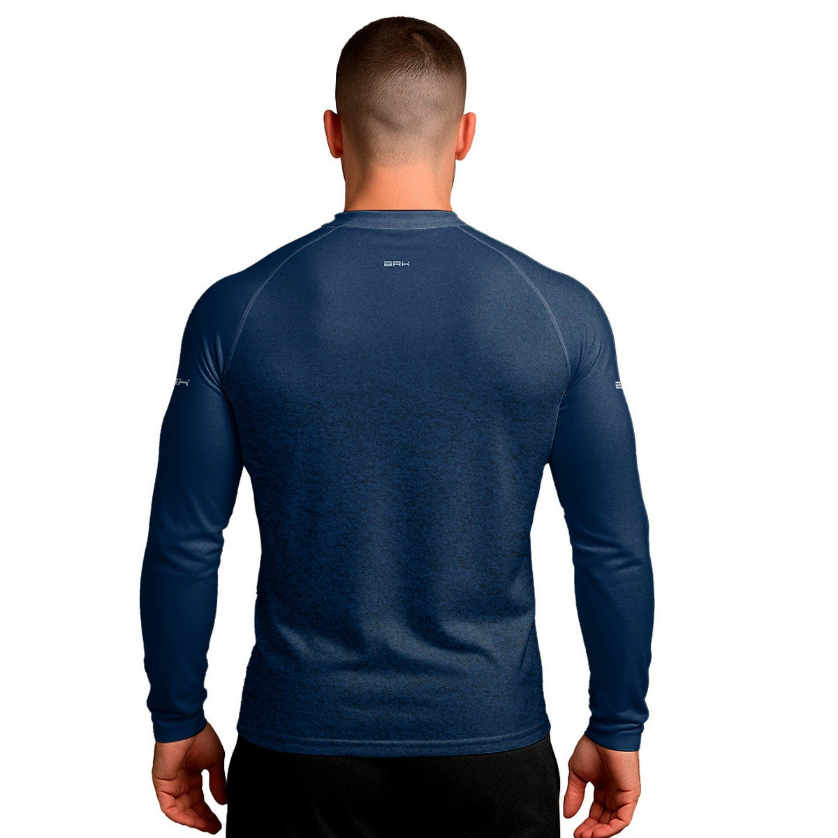 Camisa Segunda Pele Brk Clean Mescla Azul Escuro com Proteção UV50 - Brk Fishing