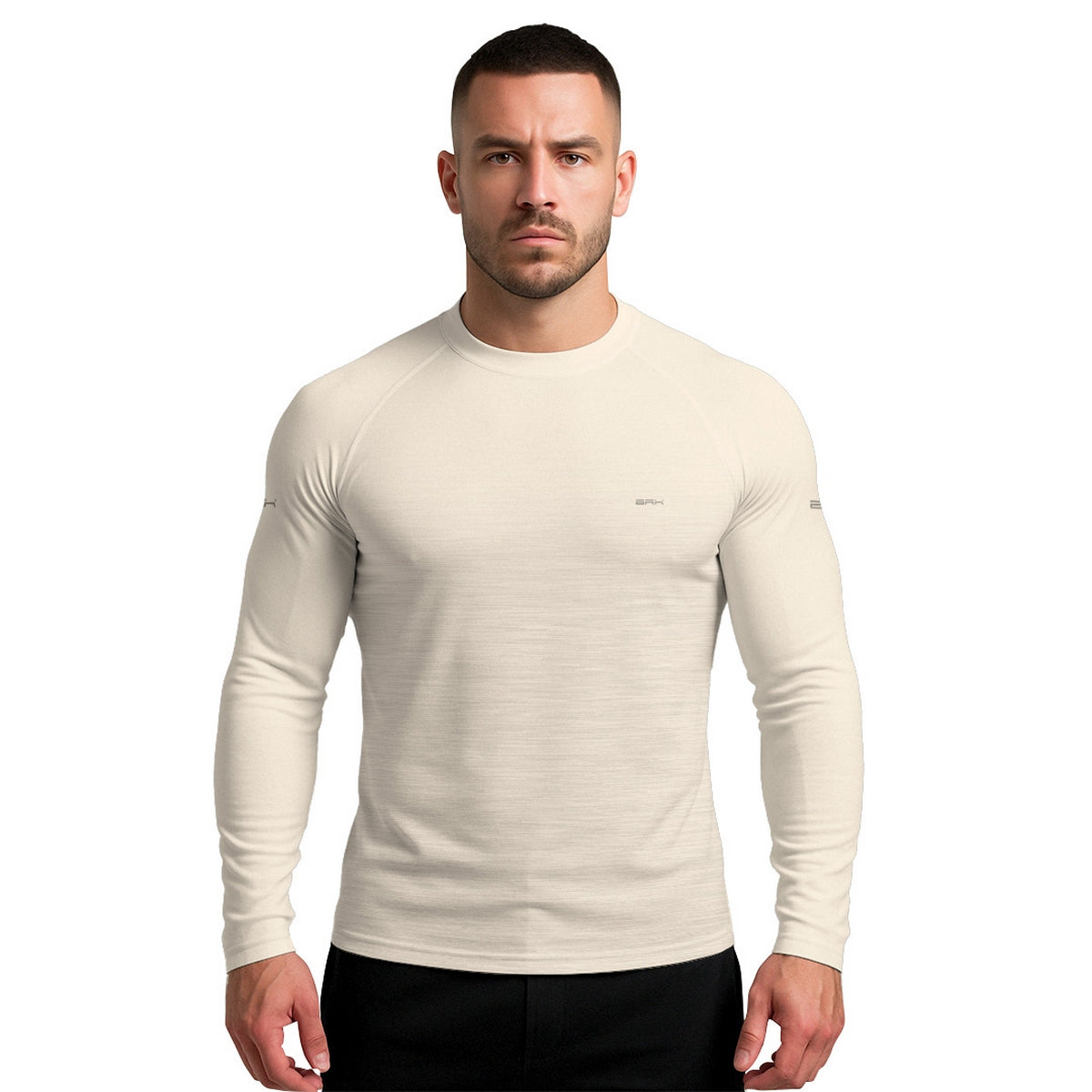 Camisa Segunda Pele Brk Clean Mescla Bege com Proteção UV50 - Brk Fishing