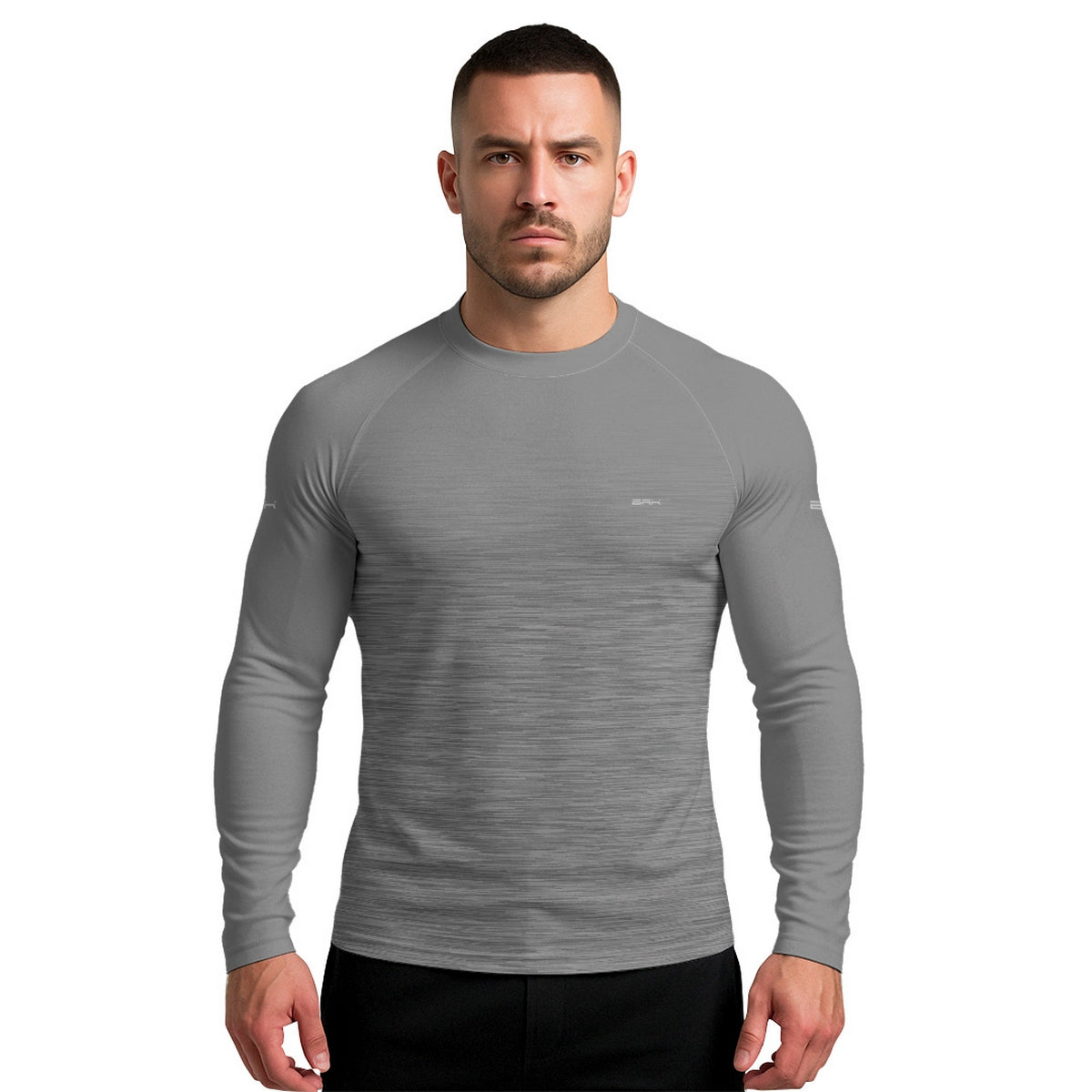 Camisa Segunda Pele Brk Clean Mescla Cinza Claro com Proteção UV50 - Brk Fishing