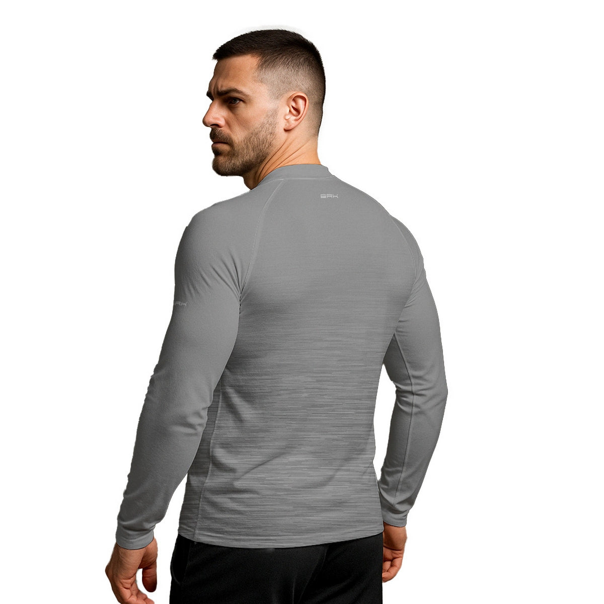 Camisa Segunda Pele Brk Clean Mescla Cinza Claro com Proteção UV50 - Brk Fishing