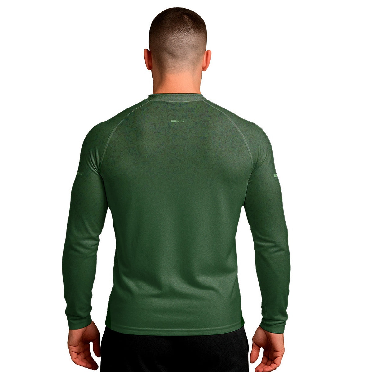 Camisa Segunda Pele Brk Clean Mescla Verde Militar com Proteção UV50 - Brk Fishing