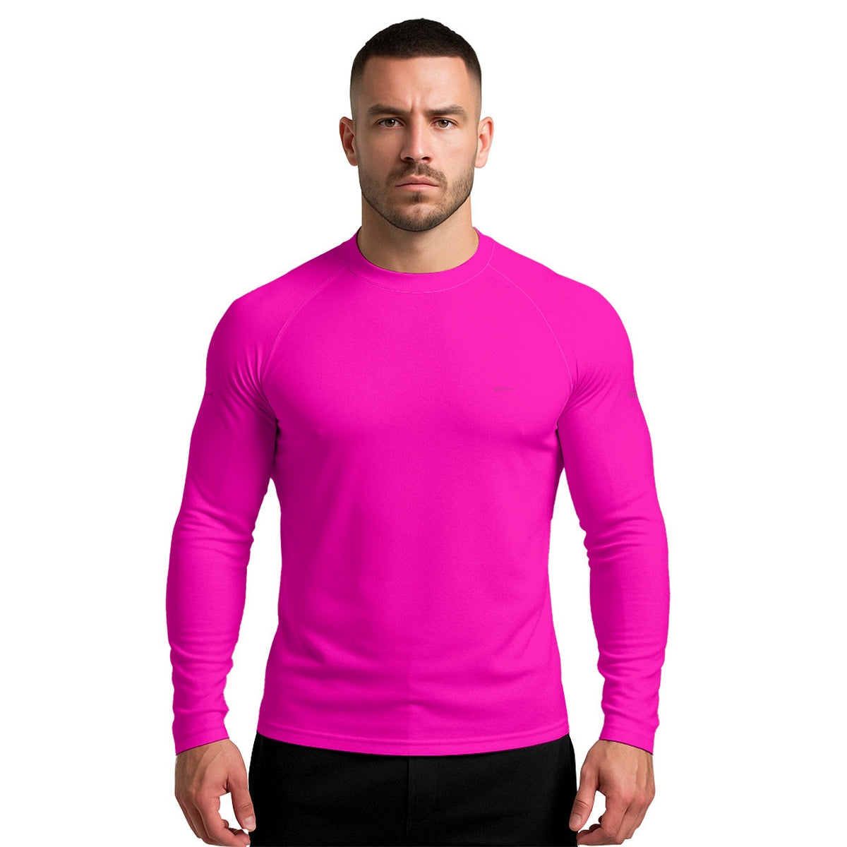 Camisa Segunda Pele Brk Clean Rosa Neon com Proteção UV50 - Brk Fishing