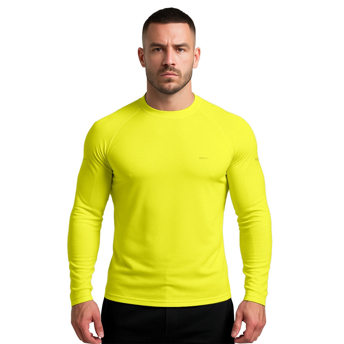 Camisa Segunda Pele Brk Clean Amarelo Neon com Proteção UV50 - Brk Fishing