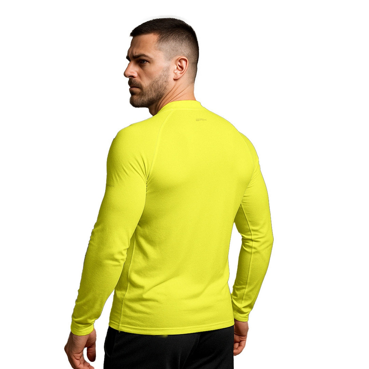 Camisa Segunda Pele Brk Clean Amarelo Neon com Proteção UV50 - Brk Fishing
