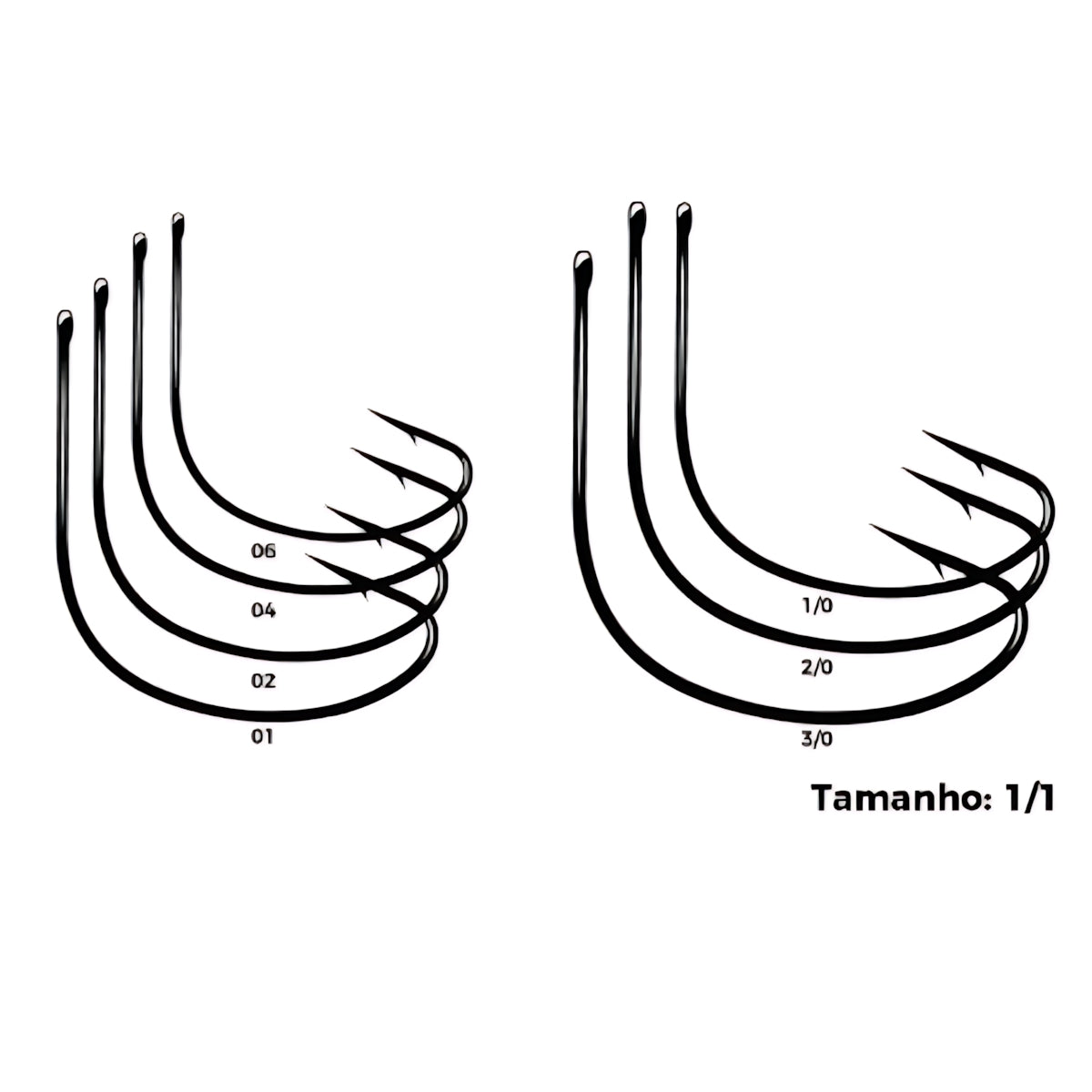 Anzol de Pesca Super Wide Gap Marine Sports Blacknickel - Brk Fishing