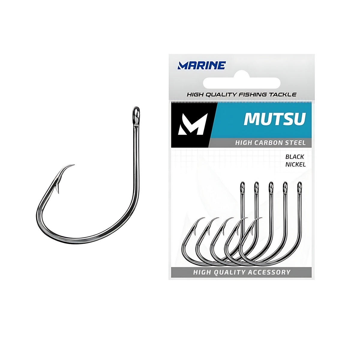 Anzol Mutsu Marine Sports Blacknickel - Brk Fishing