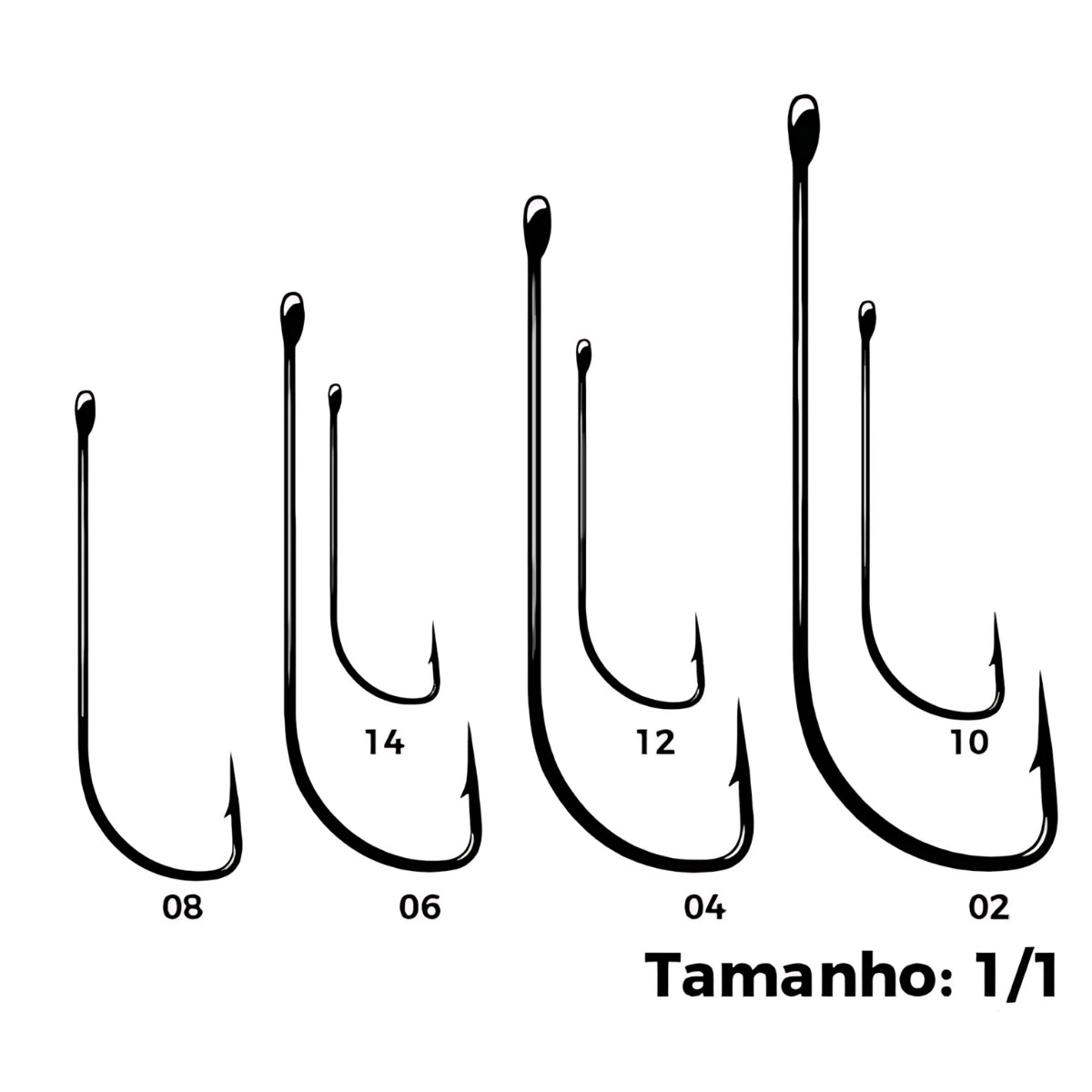 Anzol de Pesca 260H Marine Sports Nickel - Brk Fishing