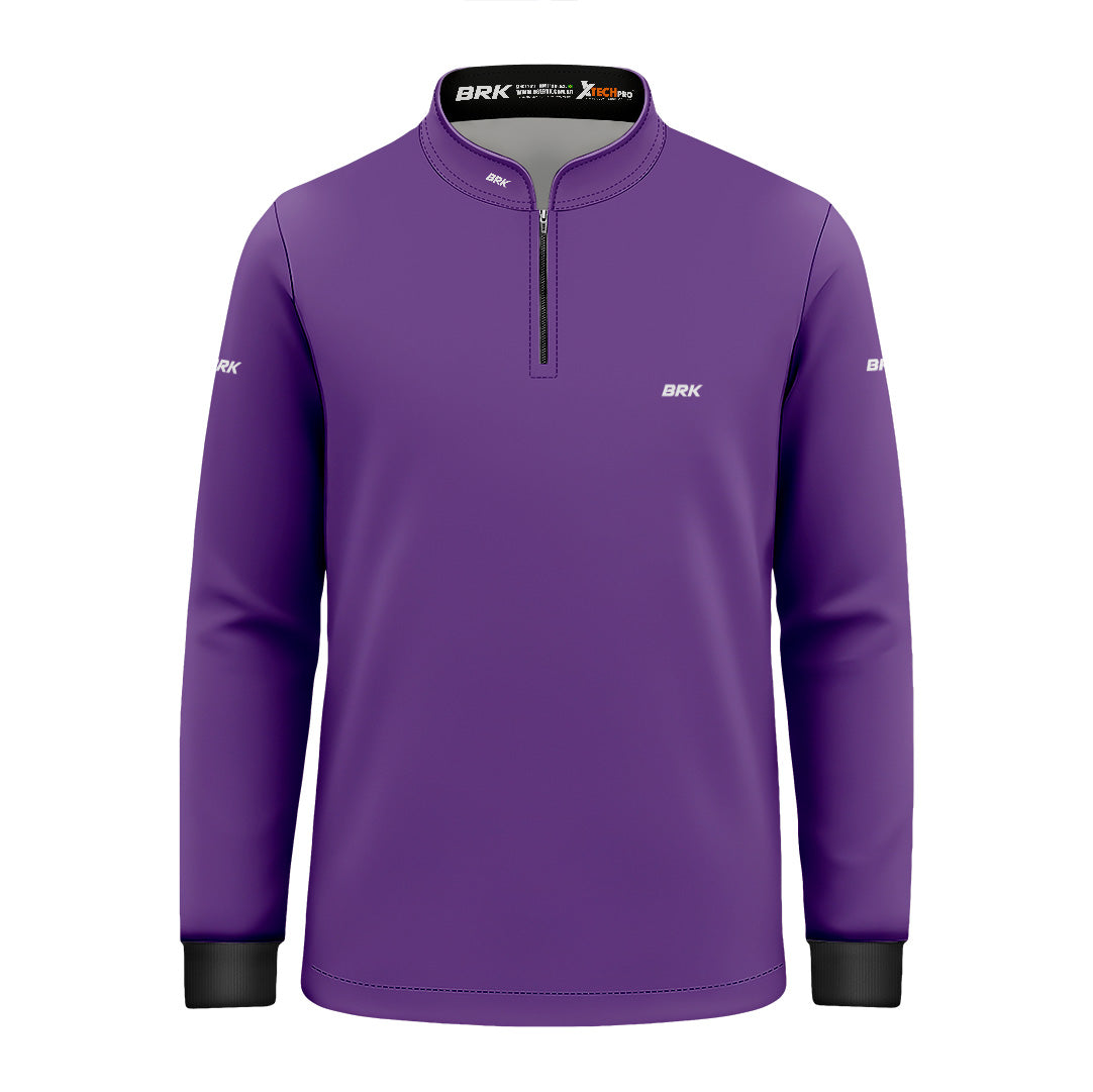 Camisa de Pesca Infantil Brk Básica Roxa com Proteção Solar UV50+ - Brk Fishing