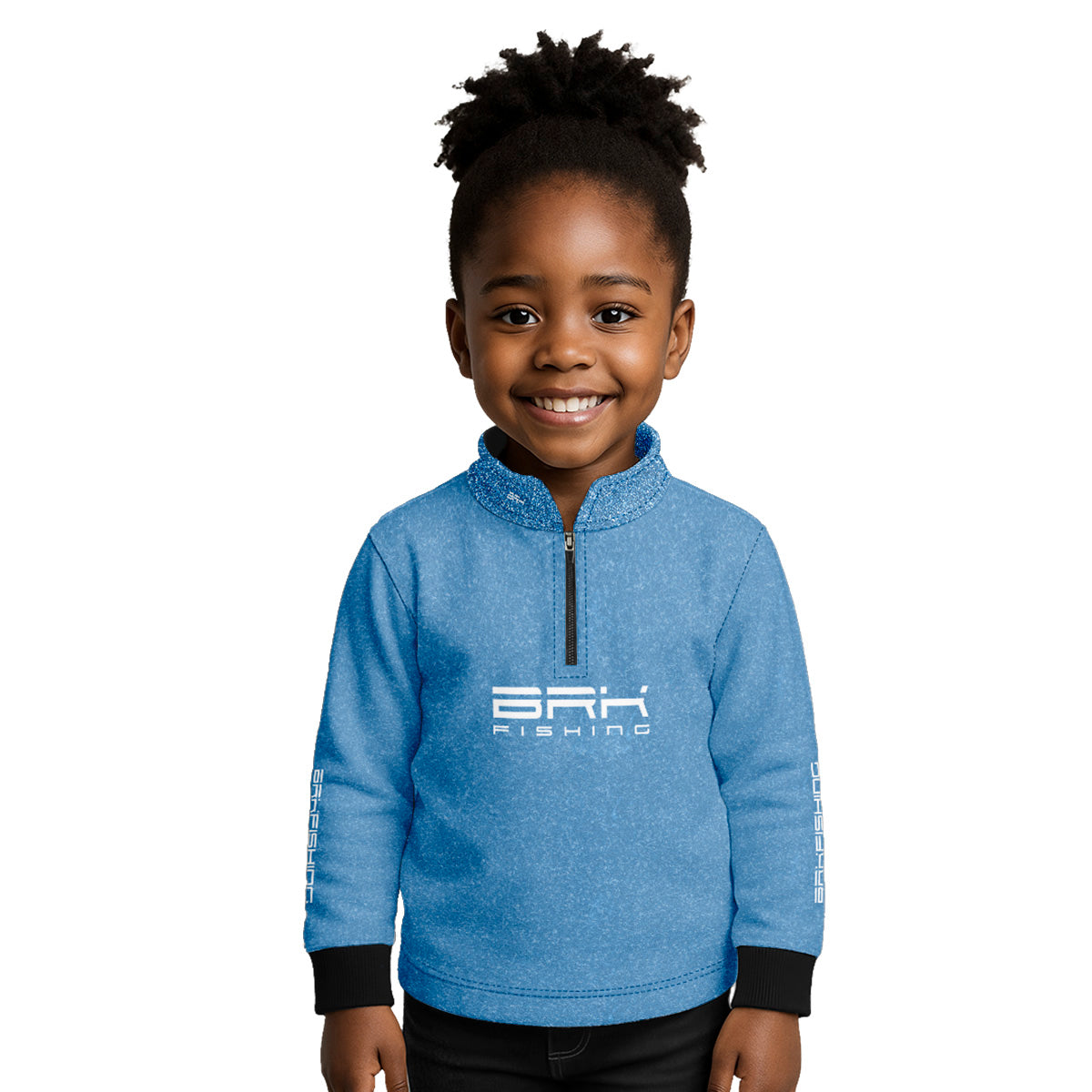 Camisa de Pesca Infantil Brk Select Pursuit Jeansfit com Proteção UV50+ - Brk Fishing