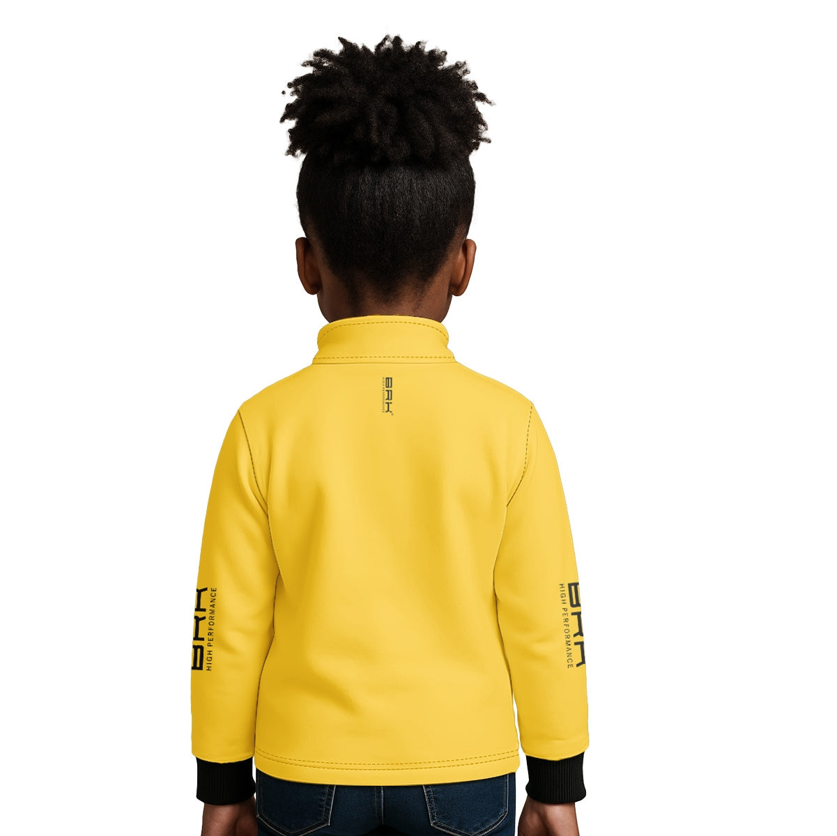 Camisa de Pesca Infantil Brk Básica Amarela com Proteção Solar UV50+ - Brk Fishing