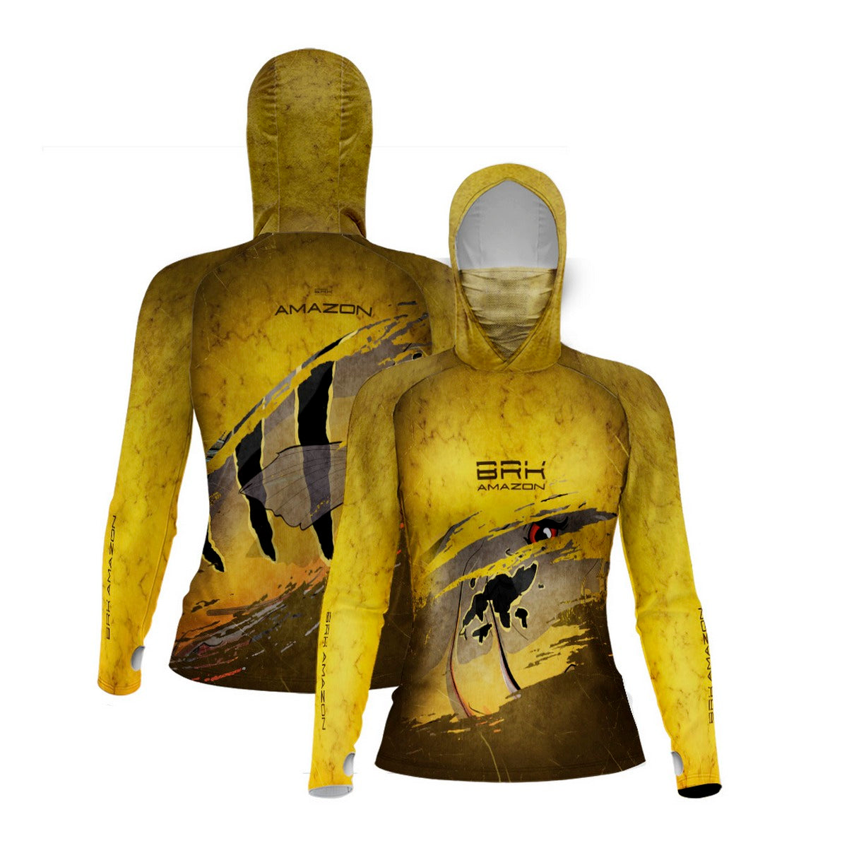 Camisa FusionX Brk Feminino Tucunaré Açu 2 com Capuz e Proteção UV50+ - Brk Fishing