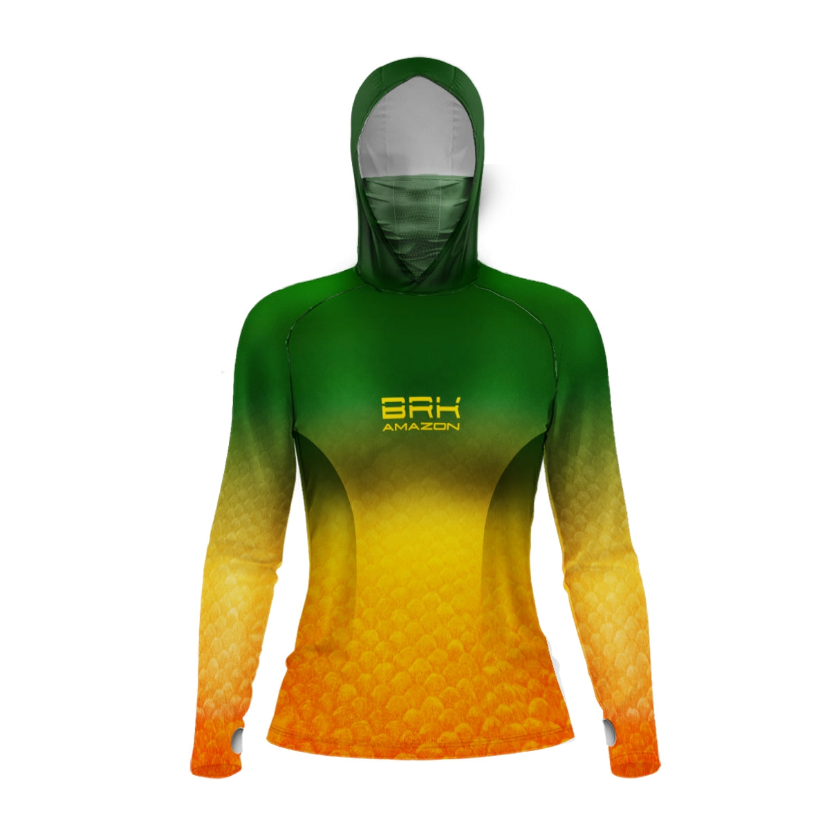 Camisa FusionX Brk Feminino Tucunaré Açu com Capuz e Proteção UV50+ - Brk Fishing