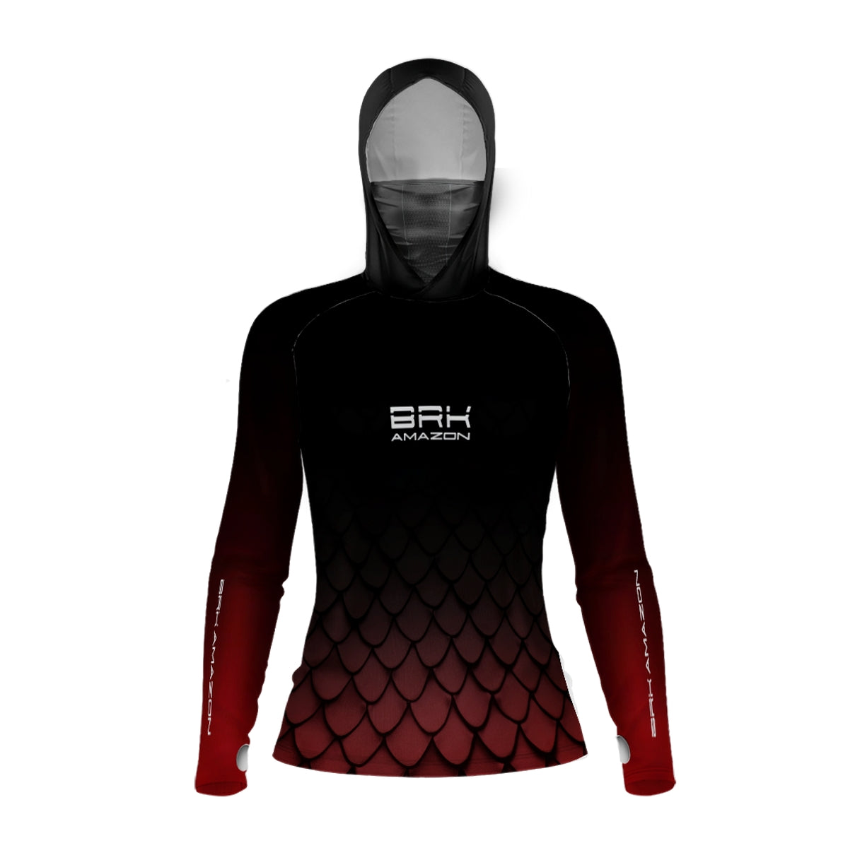 Camisa FusionX Brk Feminino Pirarucu com Capuz e Proteção UV50+ - Brk Fishing