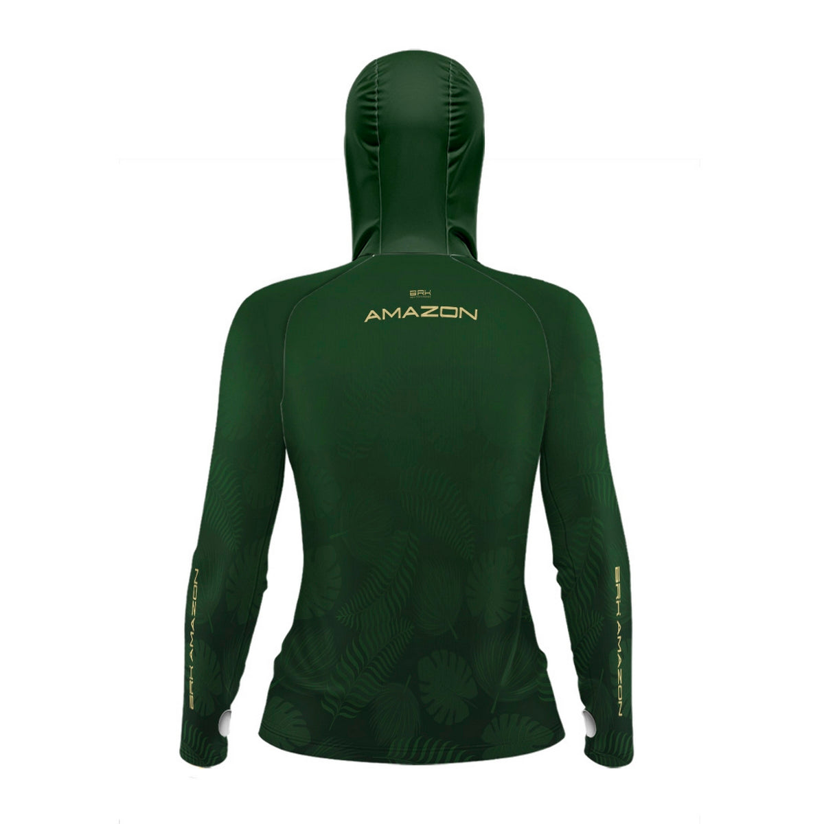 Camisa FusionX Brk Feminino Folhas com Capuz e Proteção UV50+ Brk Fishing