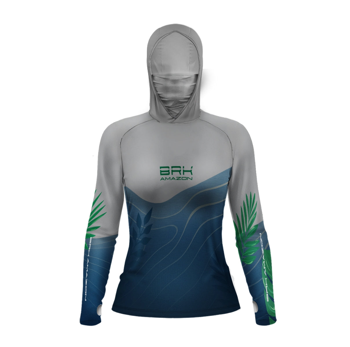 Camisa FusionX Brk Feminino Água Orgânica com Capuz e Proteção UV50+ - Brk Fishing