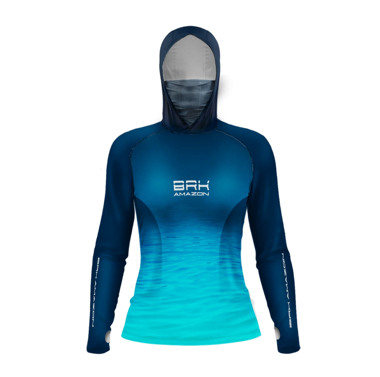 Camisa FusionX Brk Feminino Água com Capuz e Proteção UV50+ - Brk Fishing