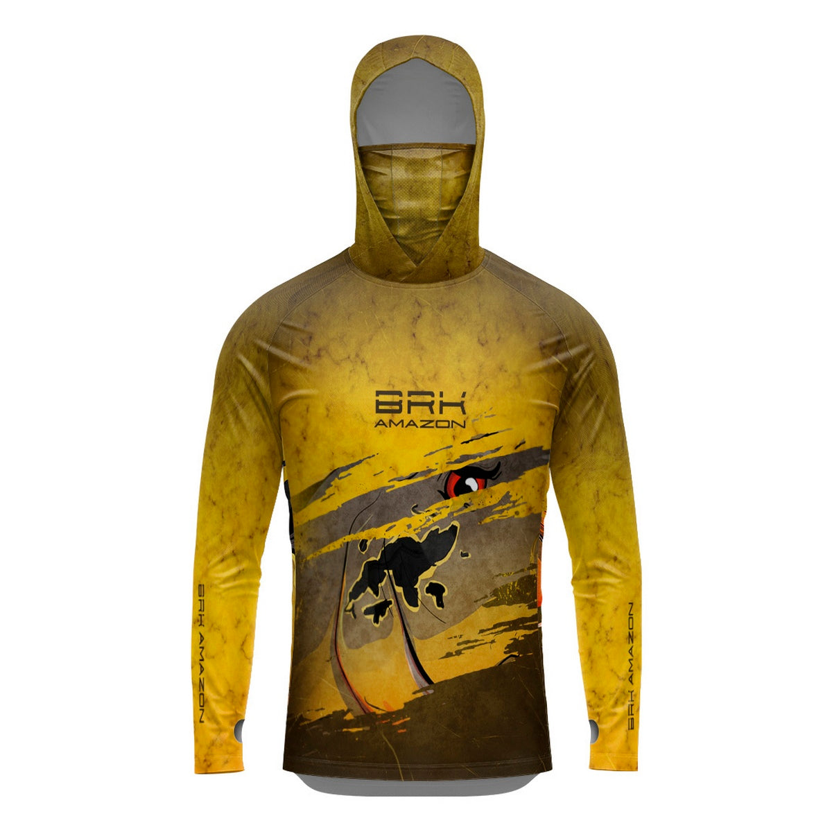 Camisa FusionX Brk Tucunaré Açu 2 com Capuz e Proteção UV50+ - Brk Fishing