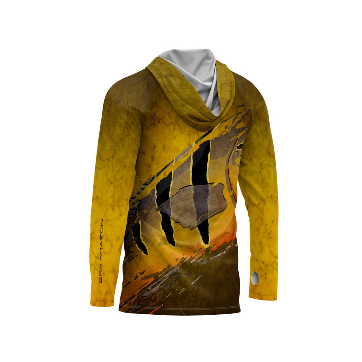 Camisa FusionX Brk Tucunaré Açu 2 com Capuz e Proteção UV50+ - Brk Fishing