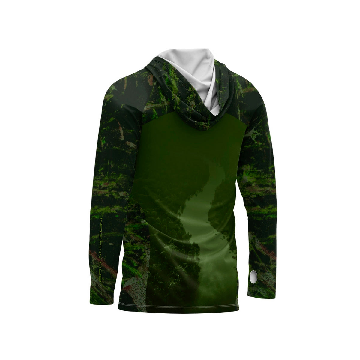 Camisa FusionX Brk Rio Amazonas e Camo com Capuz e Proteção UV50+ - Brk Fishing