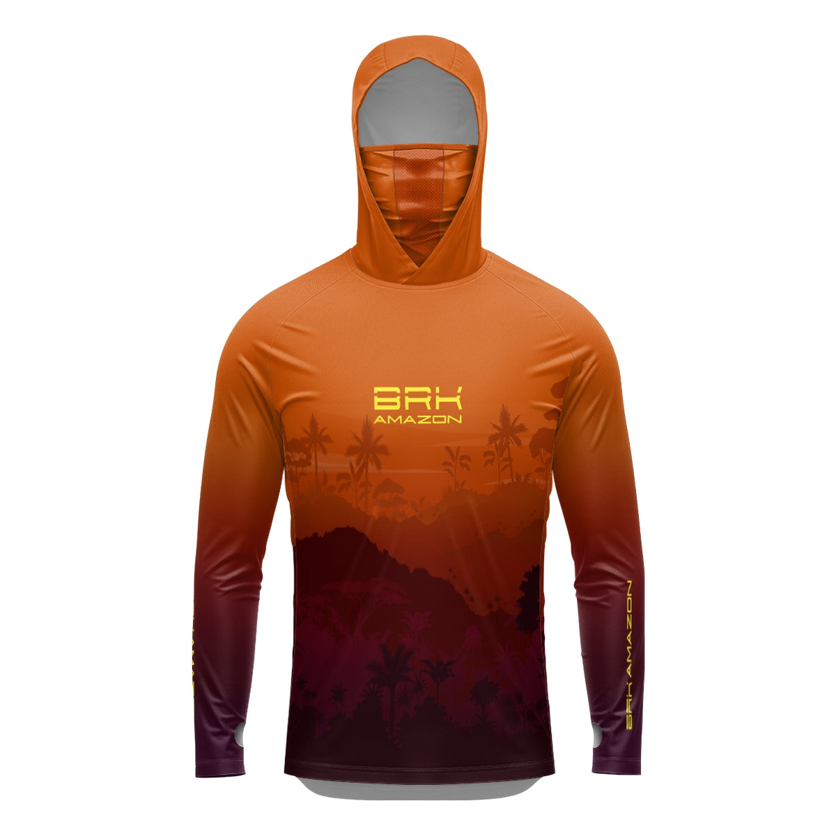 Camisa FusionX Brk Por do Sol Mata com Capuz e Proteção UV50+ - Brk Fishing