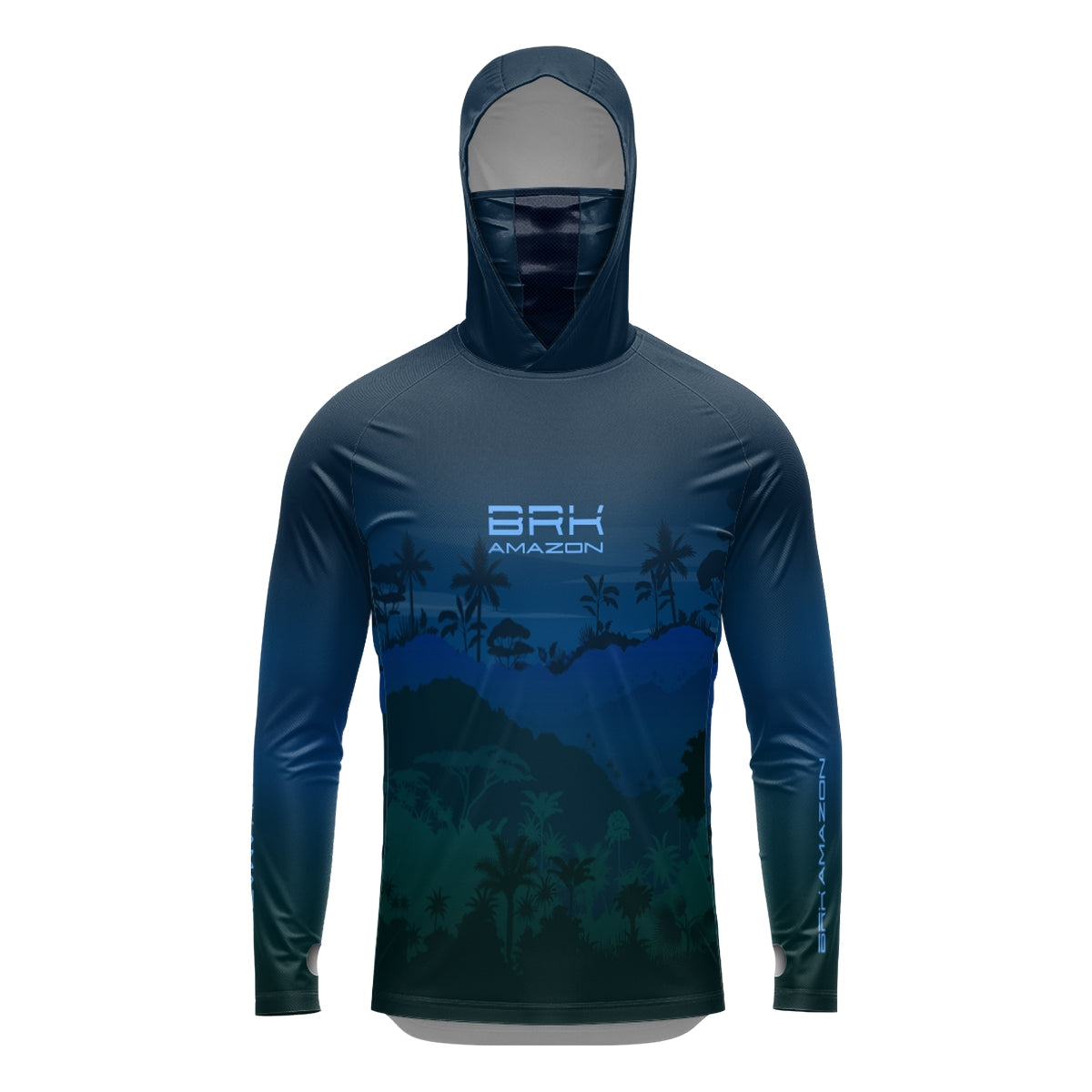 Camisa FusionX Brk Mata Noite com Capuz e Proteção UV50+ - Brk Fishing