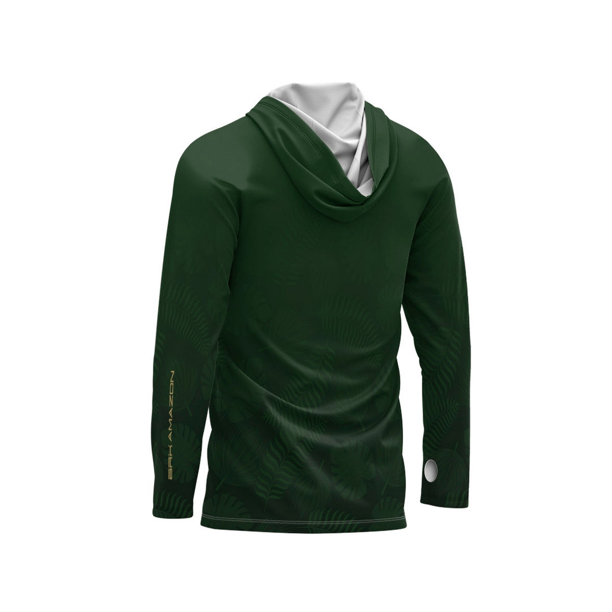 Camisa FusionX Brk Folhas com Capuz e Proteção UV50+ - Brk Fishing
