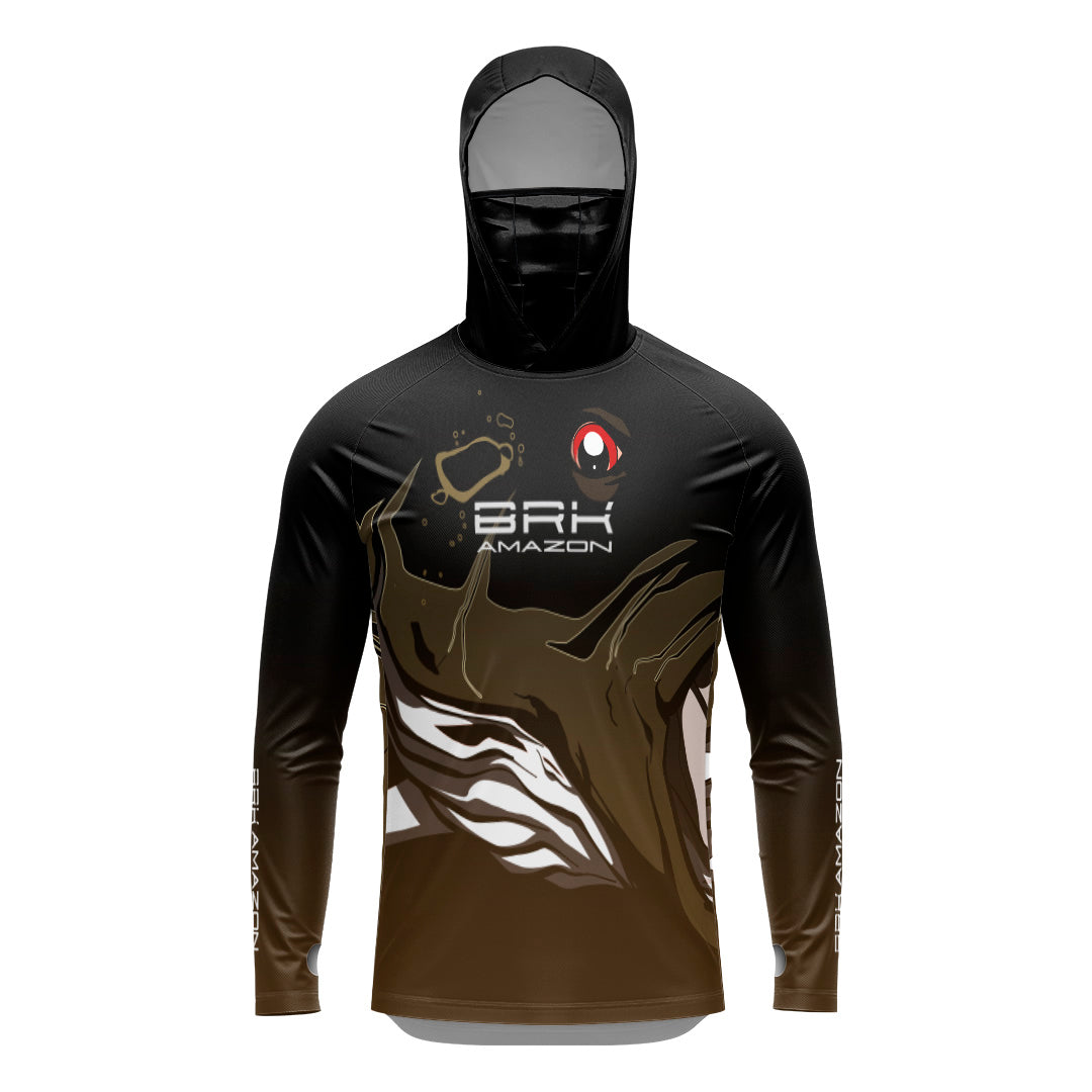 Camisa FusionX Brk Big Tucuna com Capuz e Proteção UV50+ - Brk Fishing