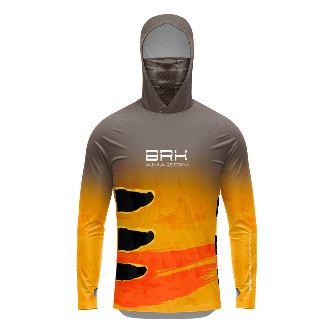 Camisa FusionX Brk Tucunaré Açu com Capuz e Proteção UV50+ - Brk Fishing