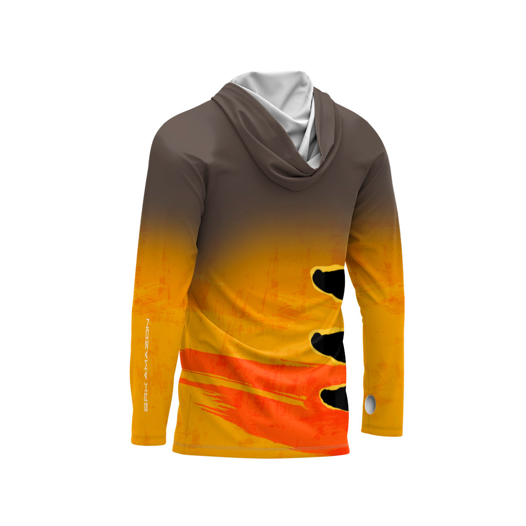 Camisa FusionX Brk Tucunaré Açu com Capuz e Proteção UV50+ - Brk Fishing