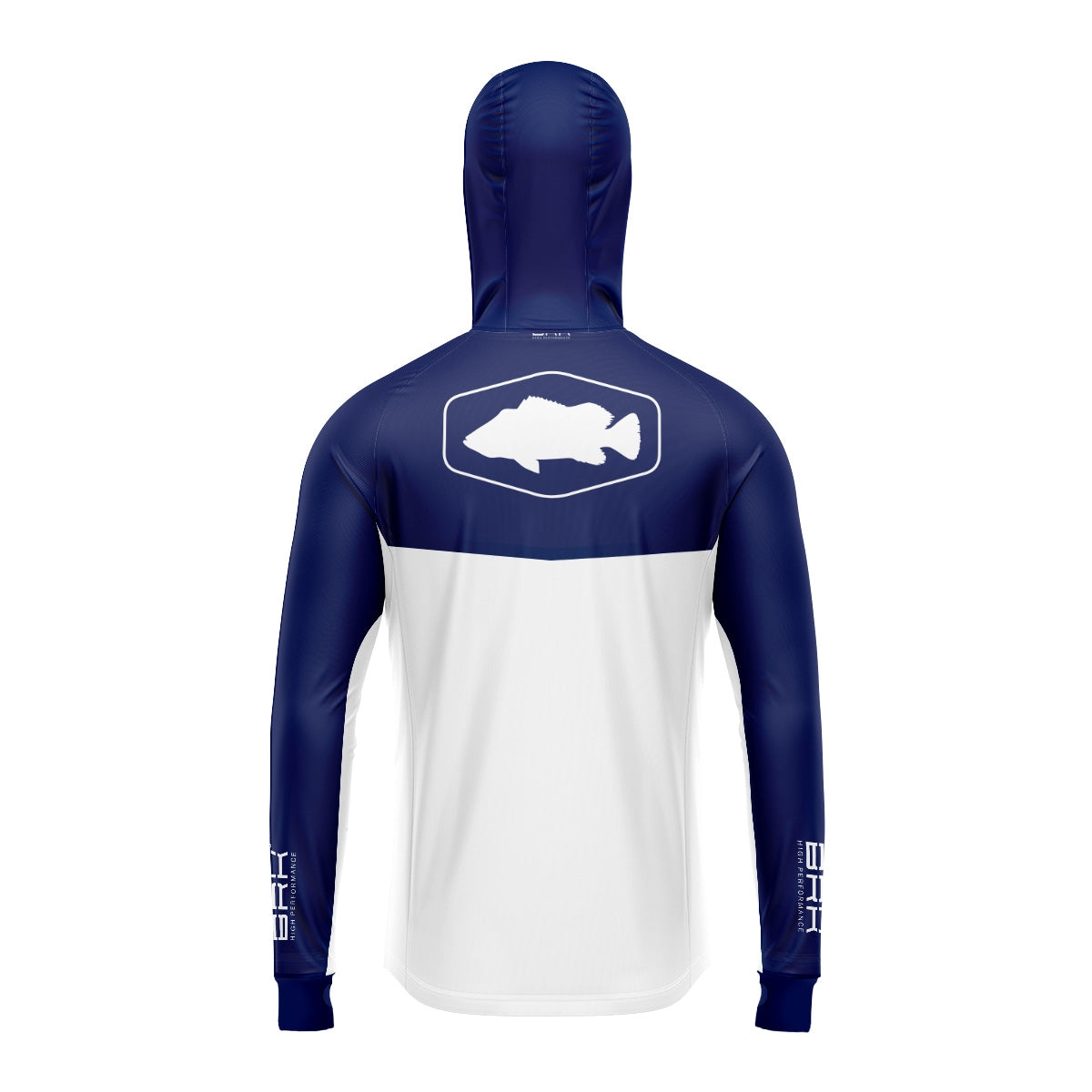 Camisa de Pesca Brk com Capuz Hybrid Blue Fishing com Proteção Solar UV50+ - Brk Fishing