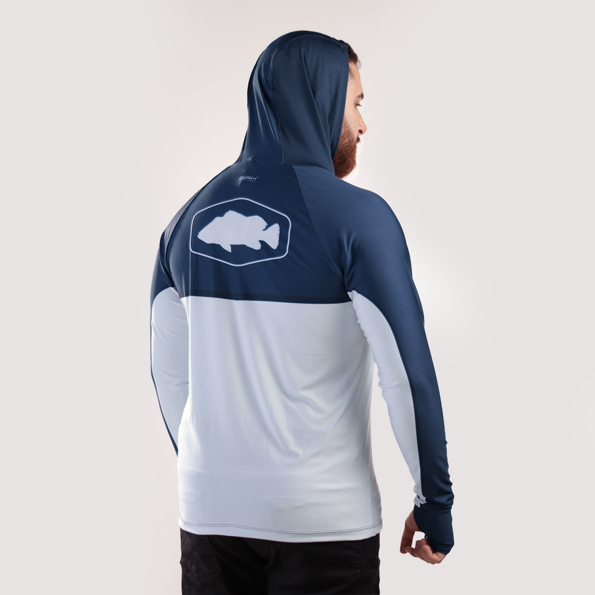 Camisa de Pesca Brk com Capuz Hybrid Blue Fishing com Proteção Solar UV50+ - Brk Fishing