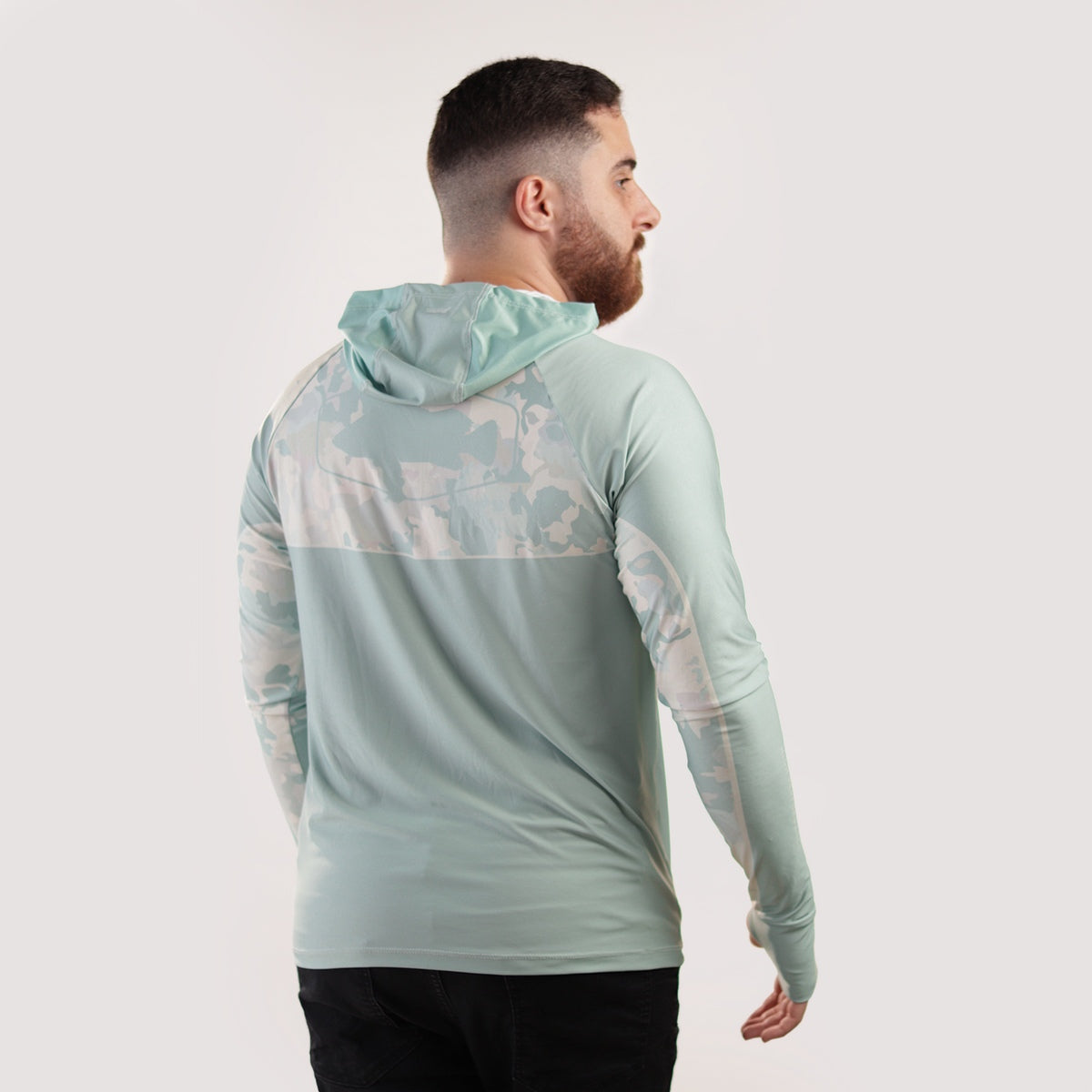 Camisa de Pesca Brk com Capuz Hybrid Camu Selva com Proteção Solar UV50+ - Brk Fishing