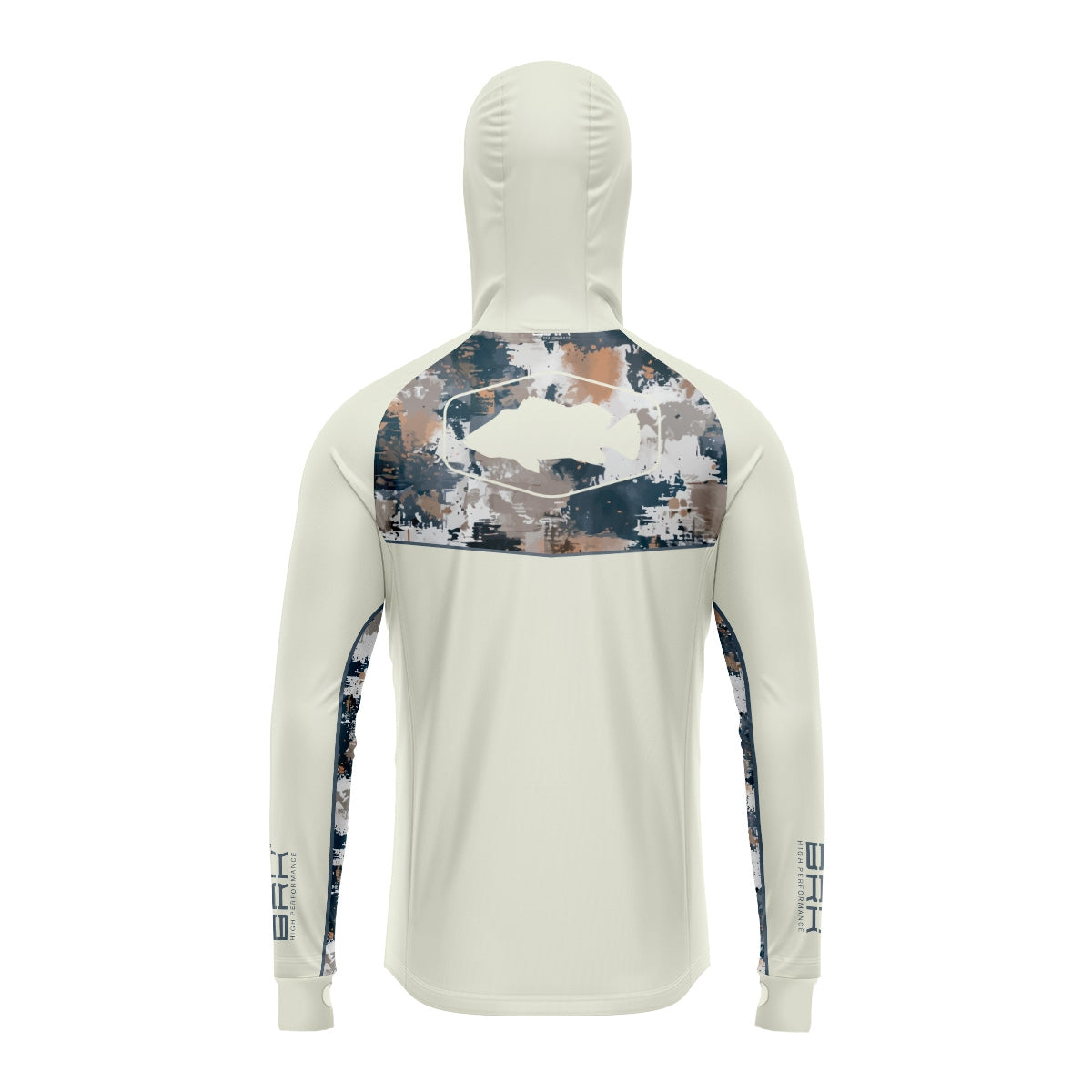Camisa de Pesca Brk com Capuz Hybrid Camuflagem Fishing com Proteção Solar UV50+ - Brk Fishing