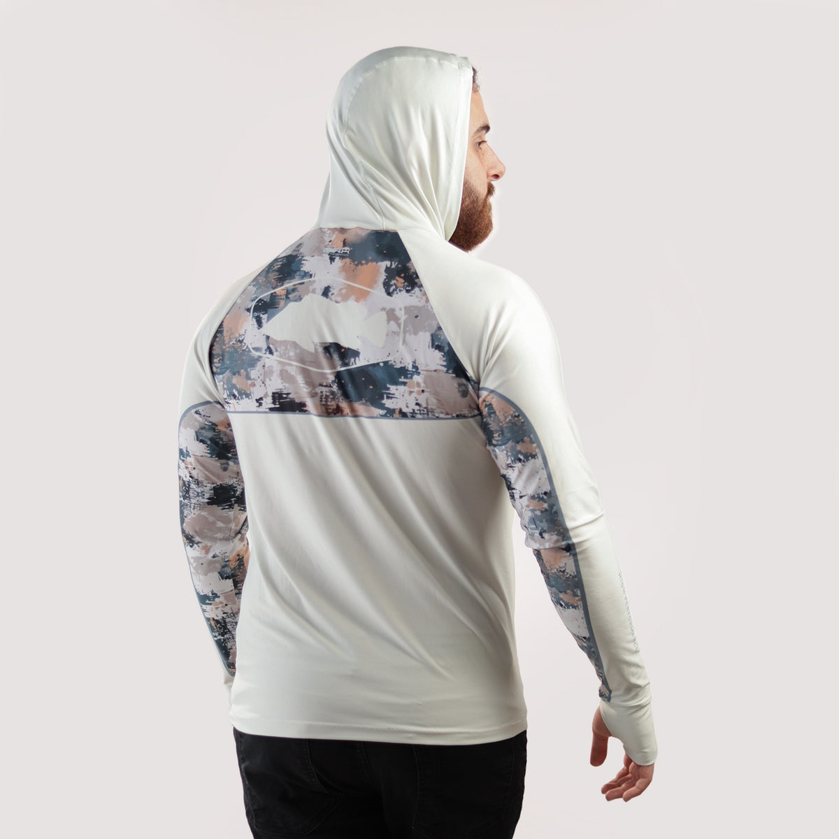 Camisa de Pesca Brk com Capuz Hybrid Camuflagem Fishing com Proteção Solar UV50+ - Brk Fishing