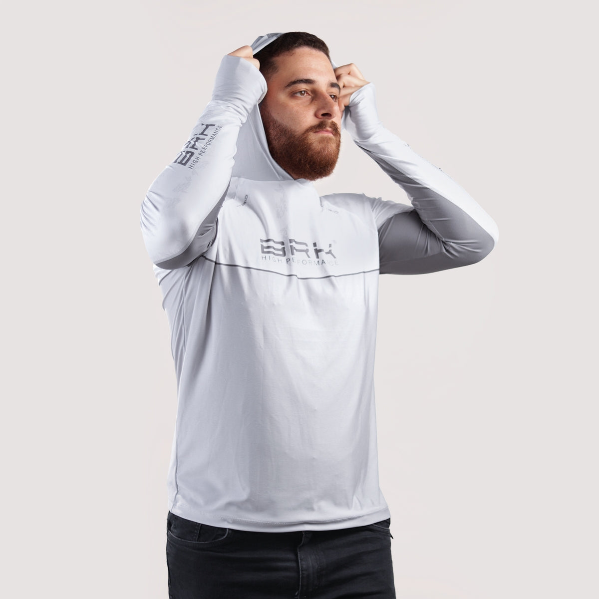 Camisa de Pesca Brk com Capuz Hybrid Maori Vicking com Proteção Solar UV50+ - Brk Fishing