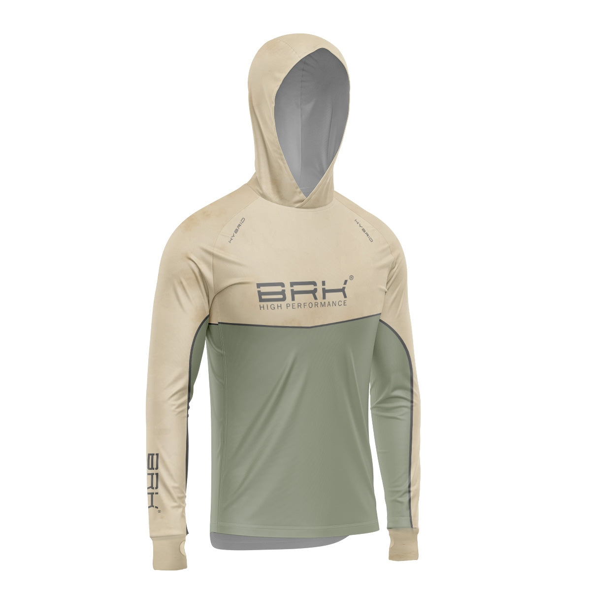 Camisa de Pesca Brk com Capuz Hybrid Luva Maps com Proteção Solar UV50+ - Brk Fishing