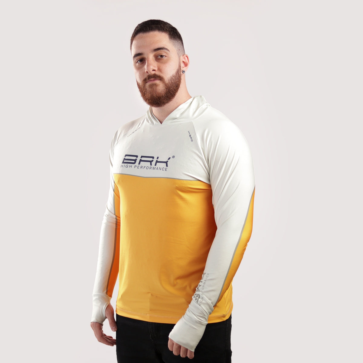 Camisa de Pesca Brk com Capuz Hybrid Off Lure com Proteção Solar UV50+ Brk Fishing