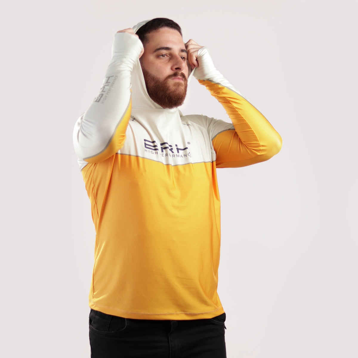 Camisa de Pesca Brk com Capuz Hybrid Off Lure com Proteção Solar UV50+ Brk Fishing