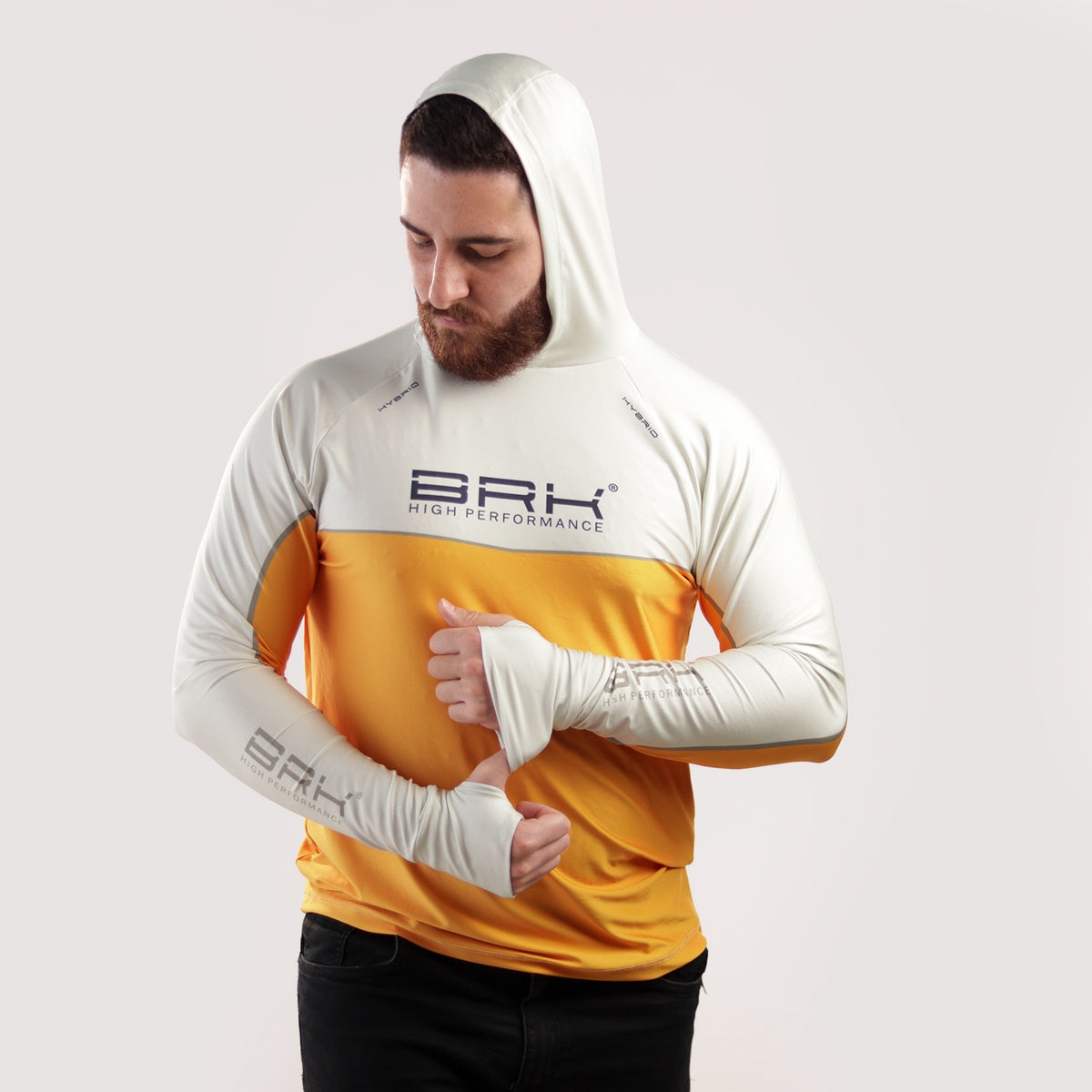 Camisa de Pesca Brk com Capuz Hybrid Off Lure com Proteção Solar UV50+ Brk Fishing