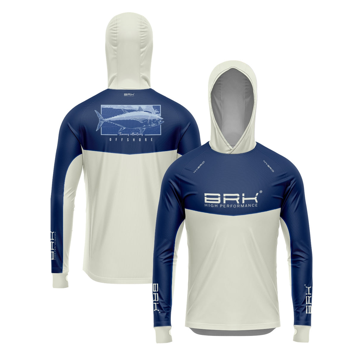 Camisa de Pesca Brk com Capuz Hybrid Off Shore com Proteção Solar UV50+ - Brk Fishing