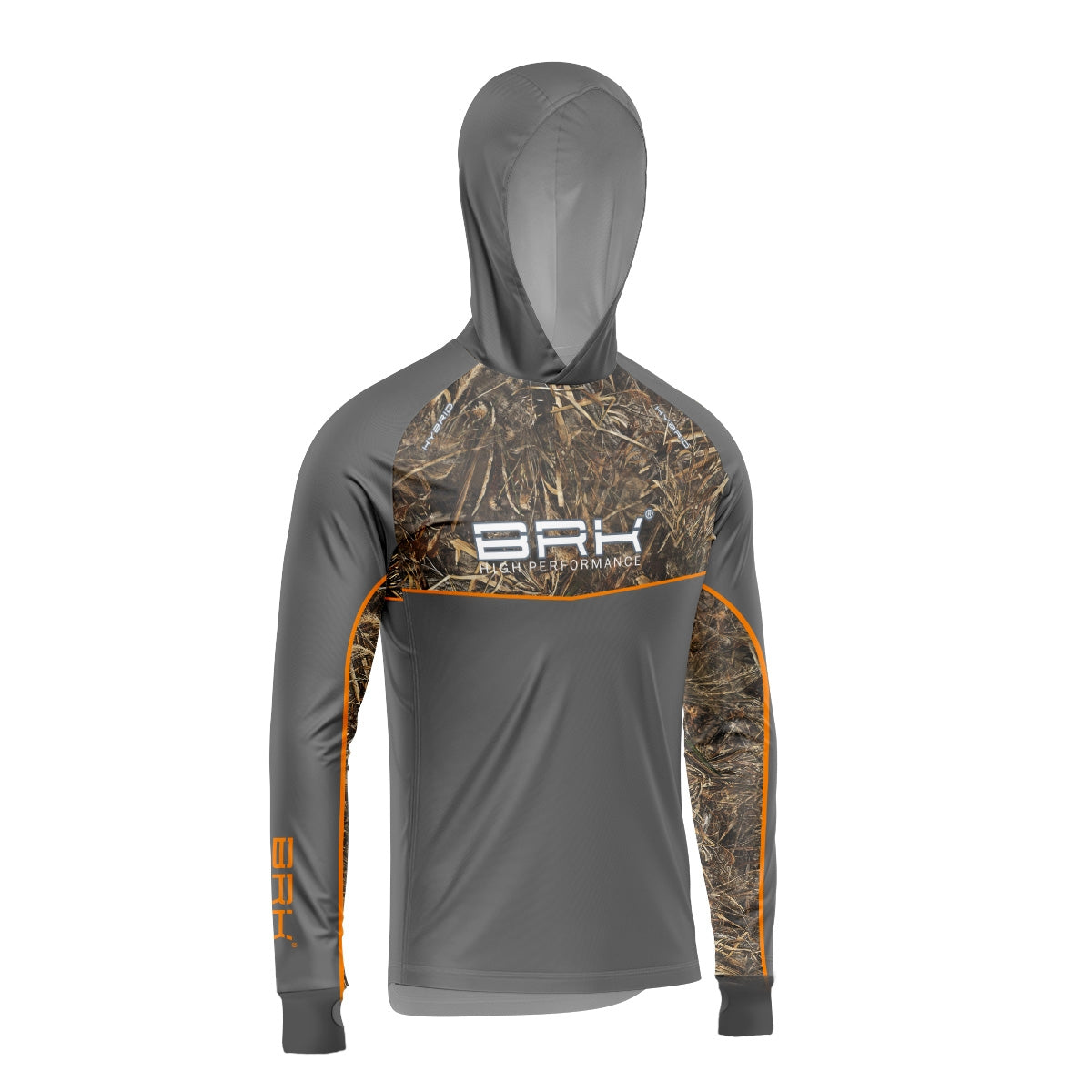 Camisa de Pesca Brk com Capuz Hybrid Real Tree Fishing com Proteção Solar UV50+ - Brk Fishing