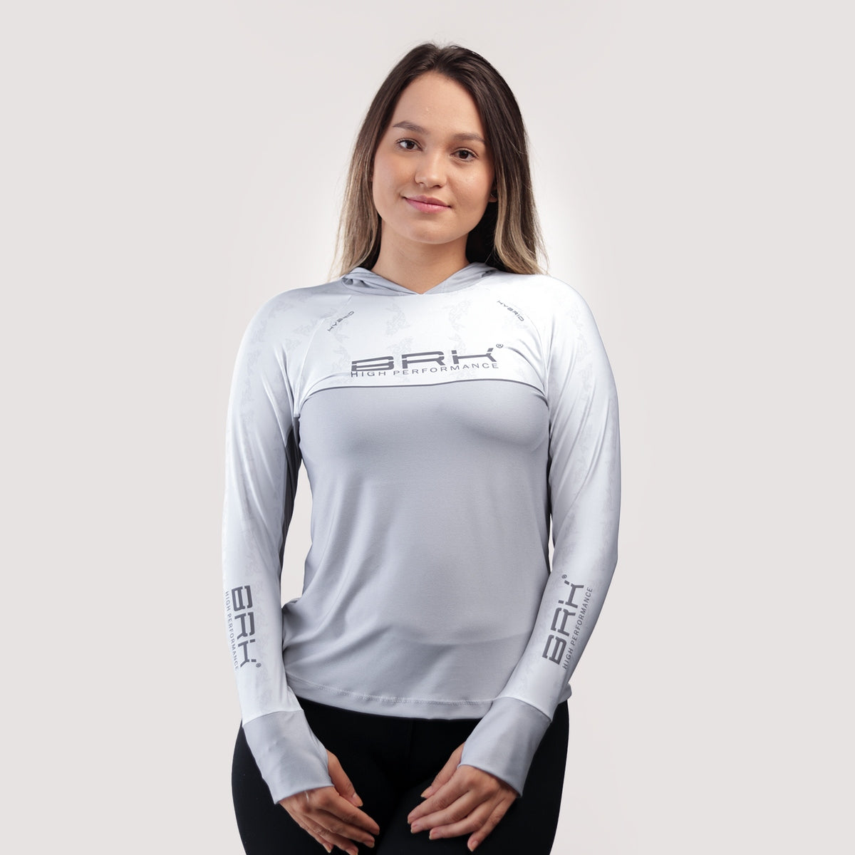 Camisa de Pesca Feminina Brk com Capuz Hybrid Maori Vicking com Proteção Solar UV50+ - Brk Fishing