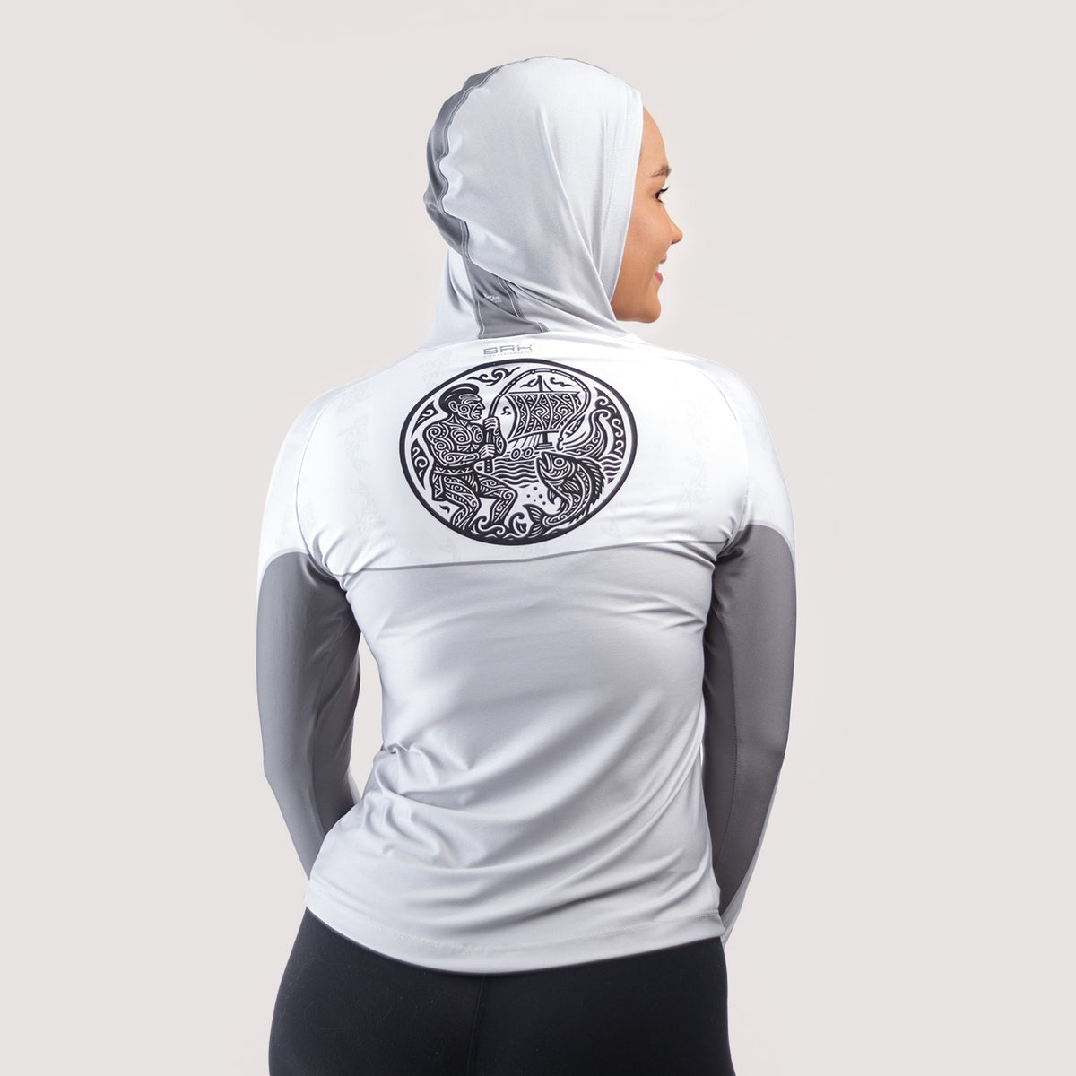 Camisa de Pesca Feminina Brk com Capuz Hybrid Maori Vicking com Proteção Solar UV50+ - Brk Fishing