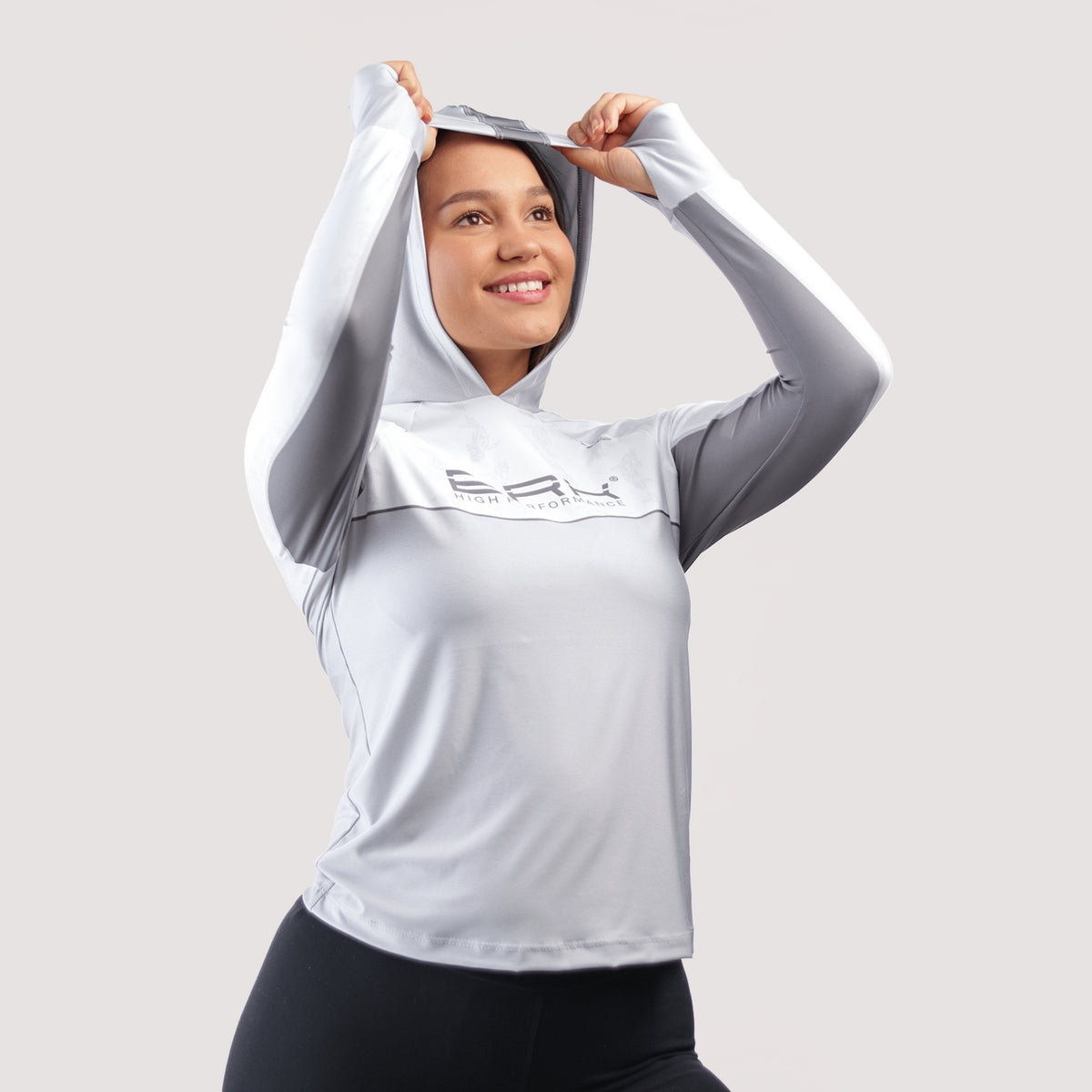 Camisa de Pesca Feminina Brk com Capuz Hybrid Maori Vicking com Proteção Solar UV50+ - Brk Fishing