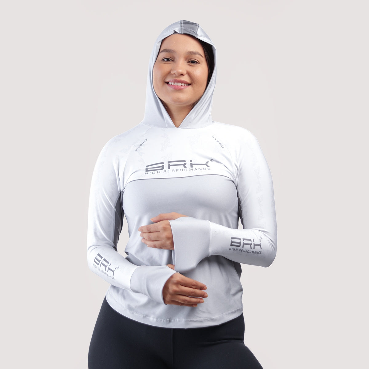 Camisa de Pesca Feminina Brk com Capuz Hybrid Maori Vicking com Proteção Solar UV50+ - Brk Fishing